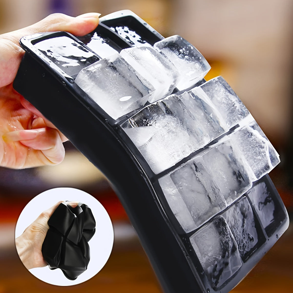 Flexible Silicone Ice Cube Tray - Whiskey Héritage