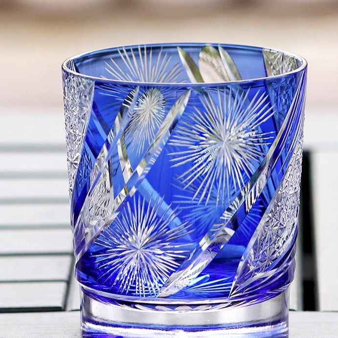 Hanabi – Edo Kiriko Firework Whiskey Glass - Whiskey Héritage