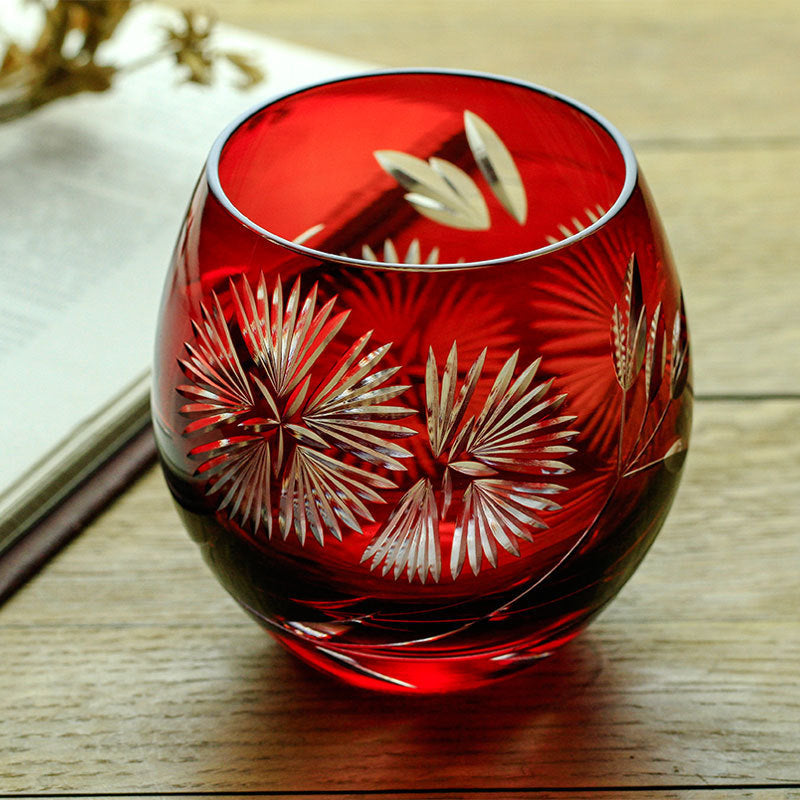 Hanashizuku – Edo Kiriko Floral Whiskey Glass - Whiskey Héritage