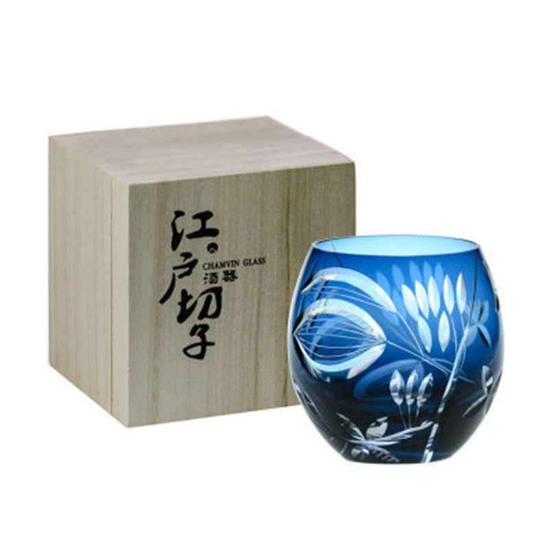 Hanashizuku – Edo Kiriko Floral Whiskey Glass - Whiskey Héritage