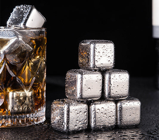 Ginzu – Stainless Steel Whiskey Ice Cubes - Whiskey Héritage