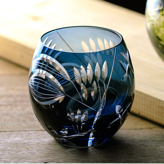 Hanashizuku – Edo Kiriko Floral Whiskey Glass - Whiskey Héritage