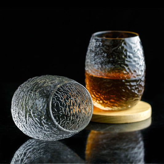 Shiranami – Edo Kiriko Textured Whiskey Glass - Whiskey Héritage