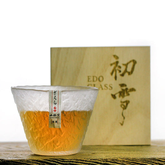 Shirayuki – Edo Kiriko Japanese Sake Glass - Whiskey Héritage